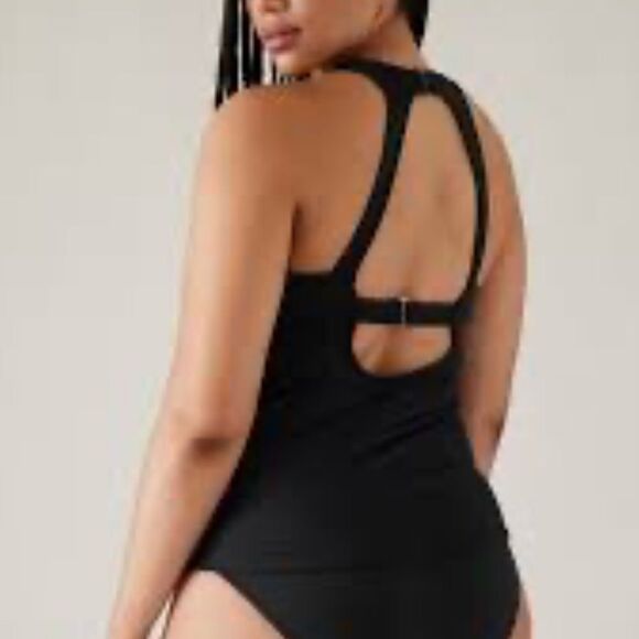 Athleta MALDIVES BRA CUP TANKINI Black 38B/C NWT in packaging - Picture 4 of 8